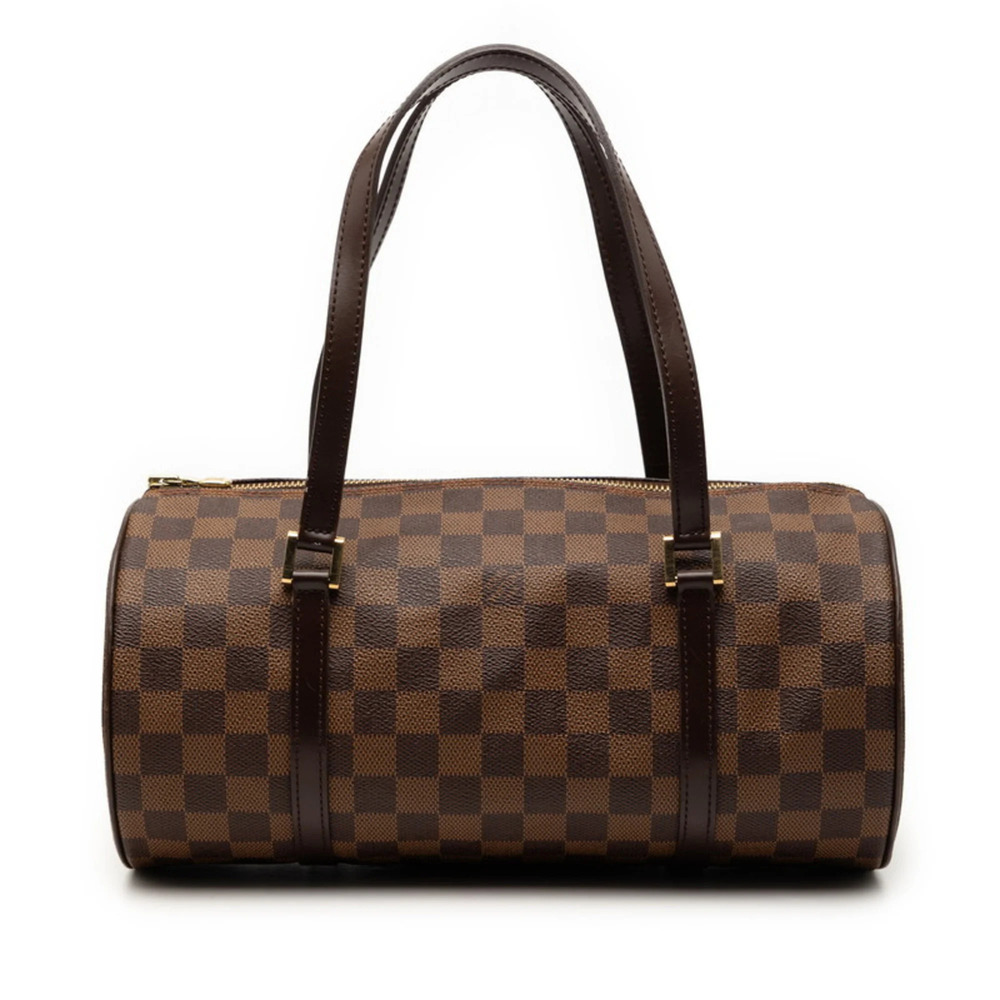 LOUIS VUITTON Authentic Brown Damier Leather Papillon 30 Bag